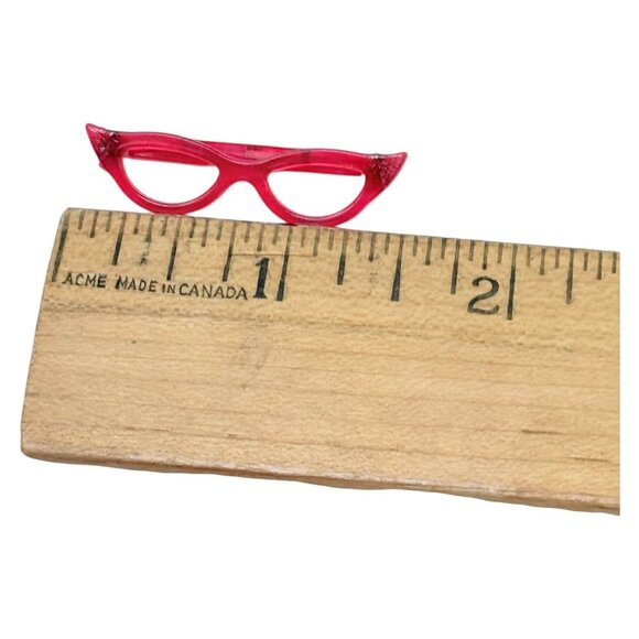 Vintage Tammy Doll Red Cat Eyes Glasses Ideal 1960s Marked Japan - Picture 5 of 7